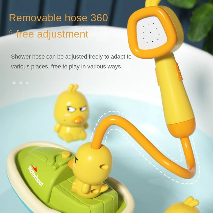 Electric Duck Bath Toys for Interactive Water Fun Set