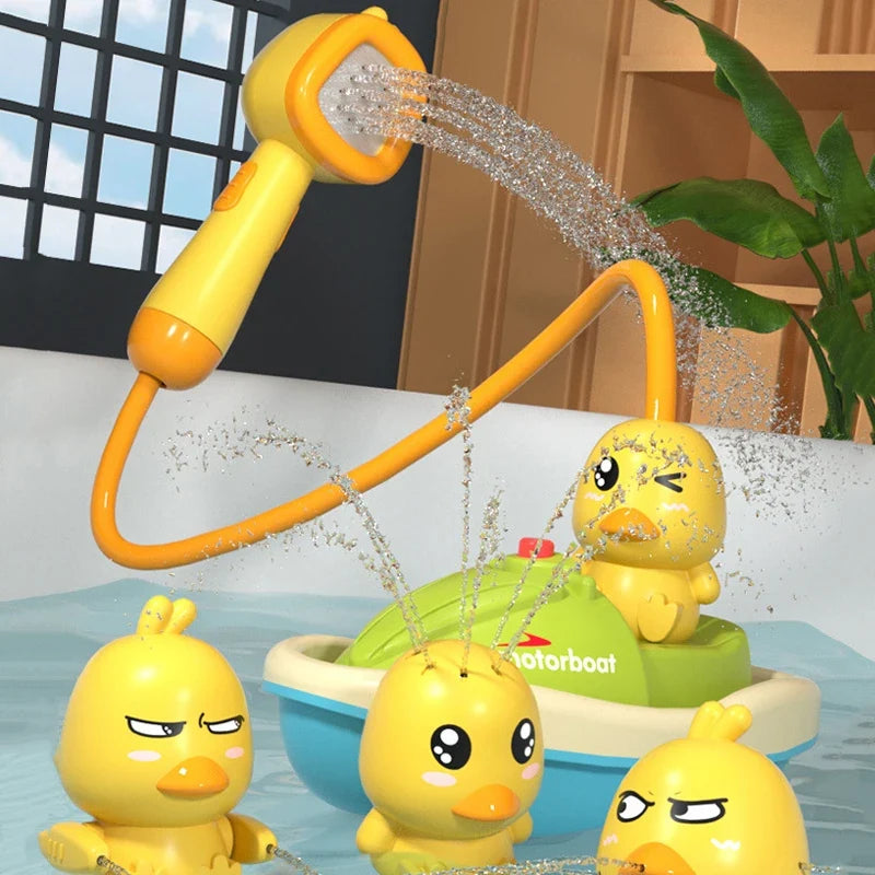 Electric Duck Bath Toys for Interactive Water Fun Set