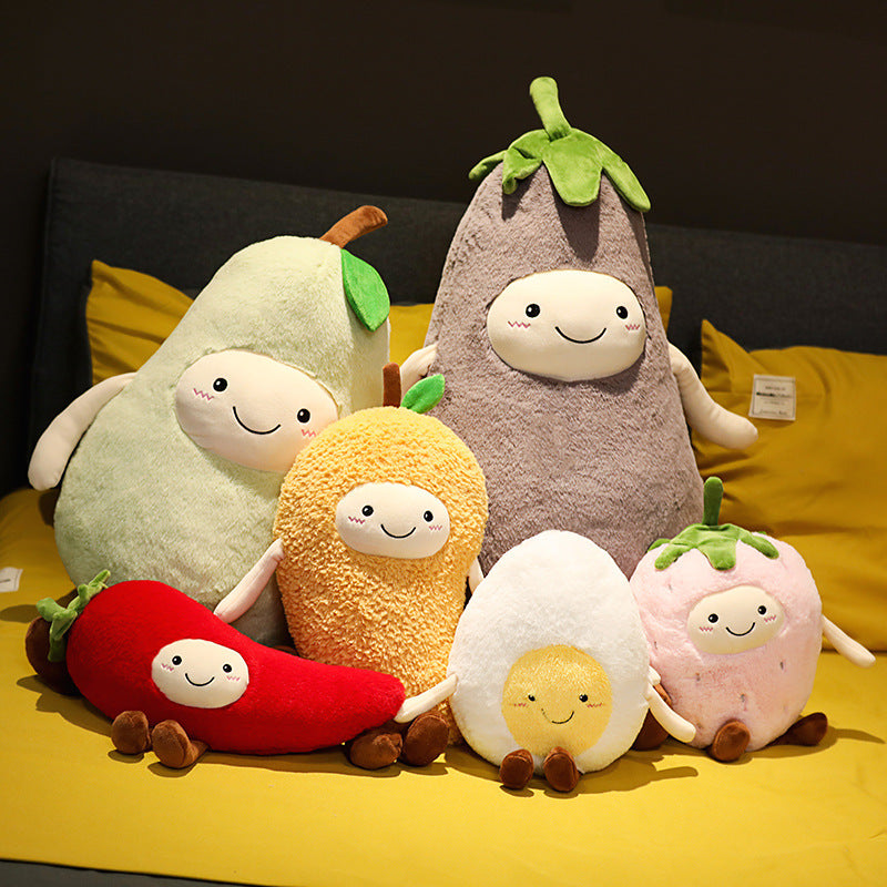 Fruit Plush Pillow – Cute Cuddly Bedroom Decor Accent