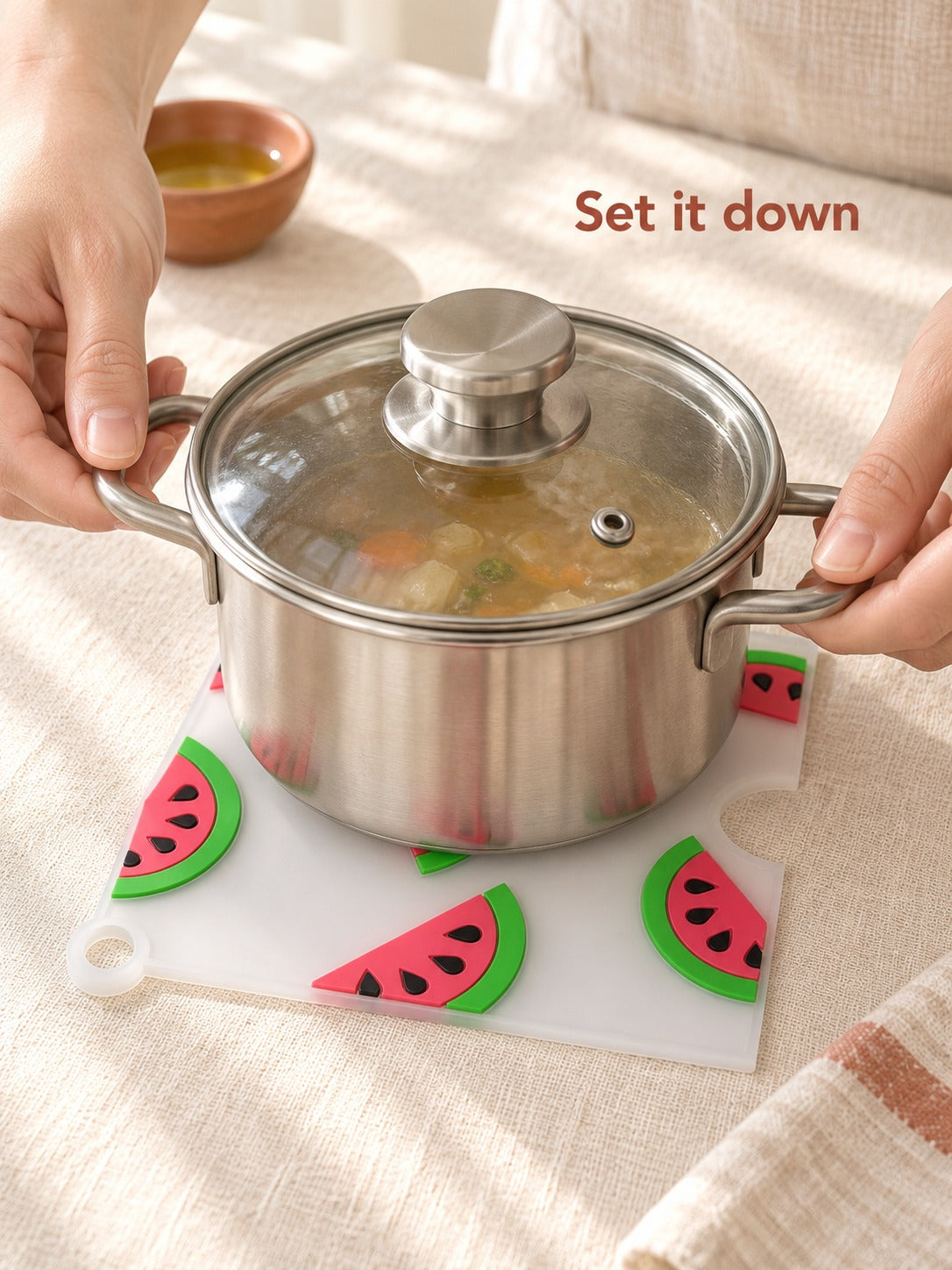 Cute Fruit Silicone Coasters for Hot Pots and Mugs