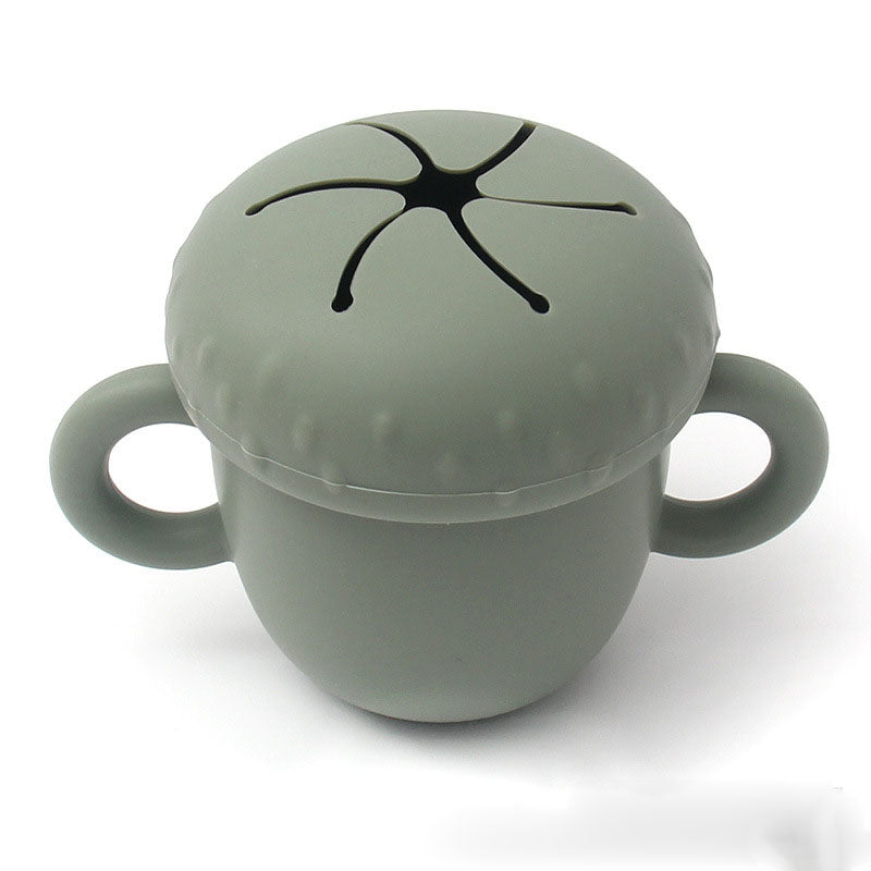 Silicone Snack Cup for Toddlers, Tidy Travel Snacking