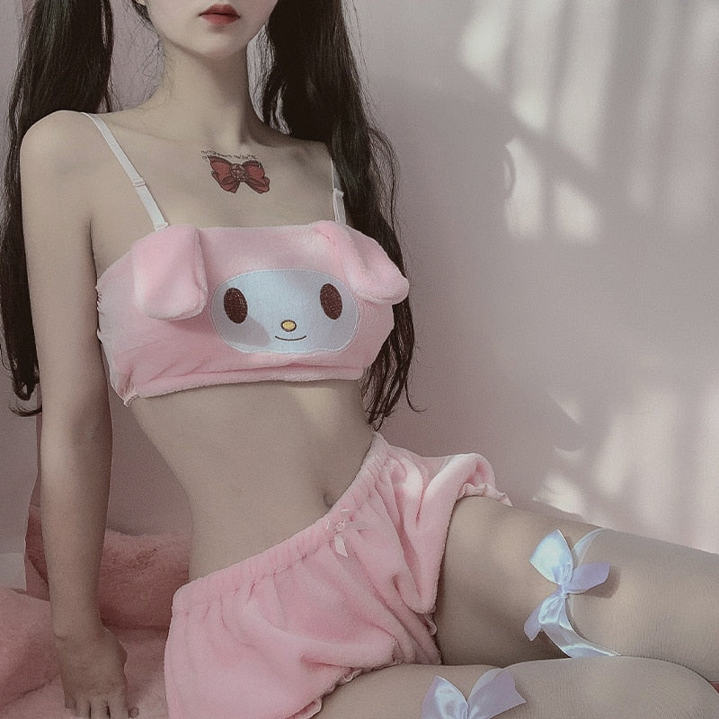 Women's Soft Girl Pajama Set – Cute Pastel Comfort