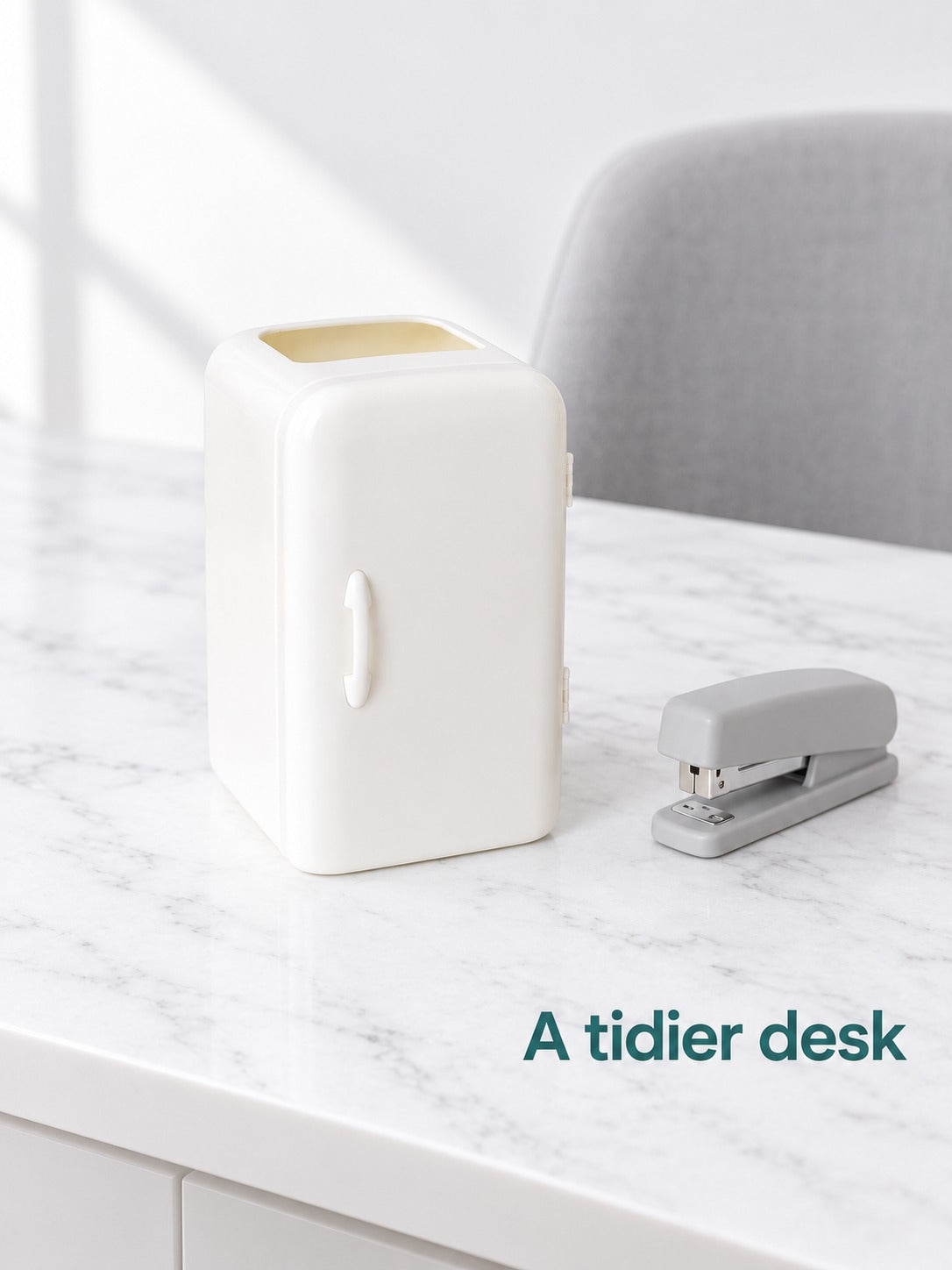 Cute Mini Fridge Pen Holder for Kawaii Desk Organizing