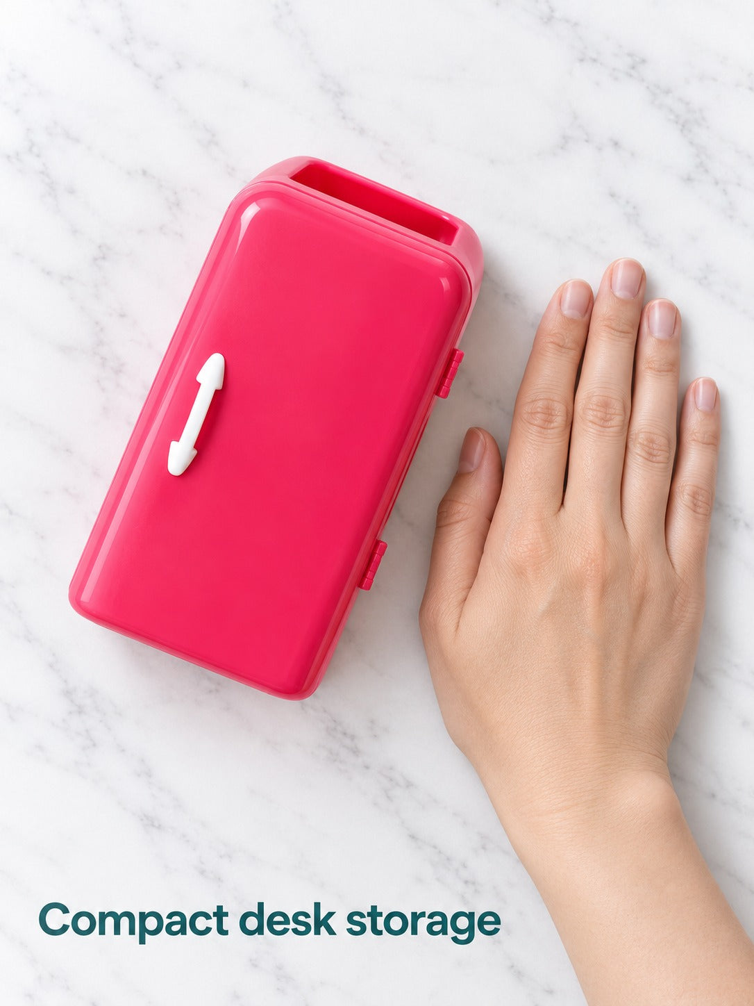 Cute Mini Fridge Pen Holder for Kawaii Desk Organizing