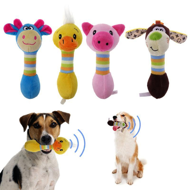 Interactive Squeaky Plush Dog Toys for Small to Medium Dogs