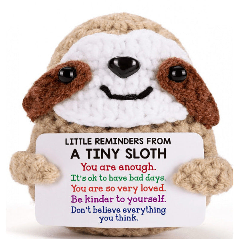 Positive Penguin Plush Toy for Cheerful Desk Decor