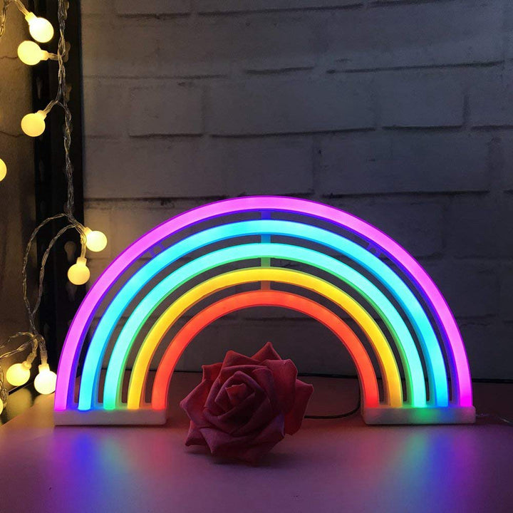 Rainbow Neon Sign Lamp for Dorm Decor and Mood Light