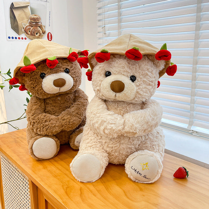 Rose Flower Bear Plush Toy For Lasting Romance