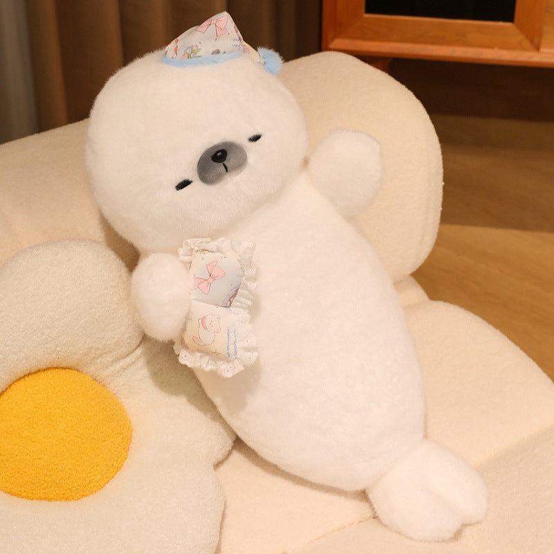 Seal Plush Pillow – Soft Cuddle Companion Room Decor