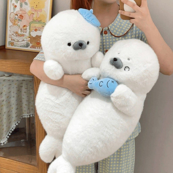 Seal Plush Pillow – Soft Cuddle Companion Room Decor