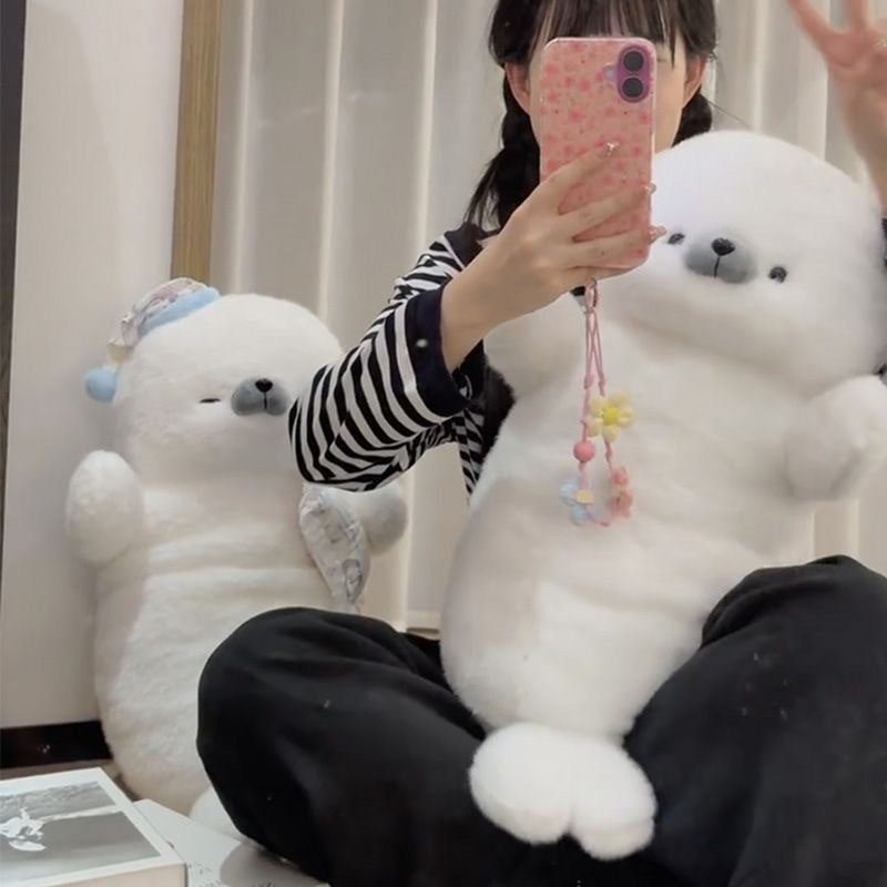 Seal Plush Pillow – Soft Cuddle Companion Room Decor