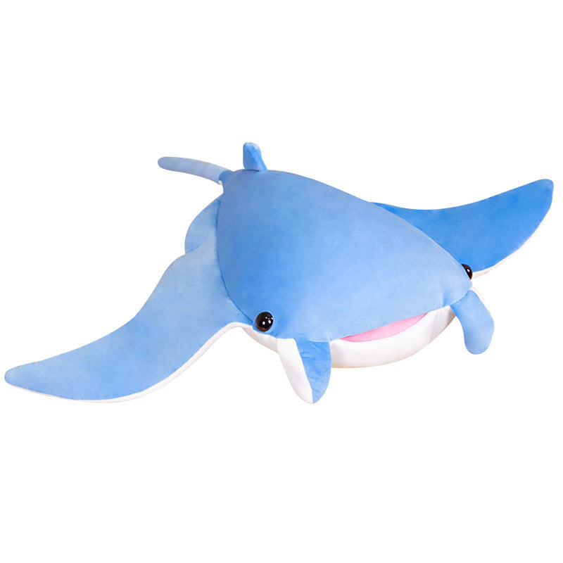 Cute Ray Plush Pillow Toy for Soft Ocean-Themed Decor