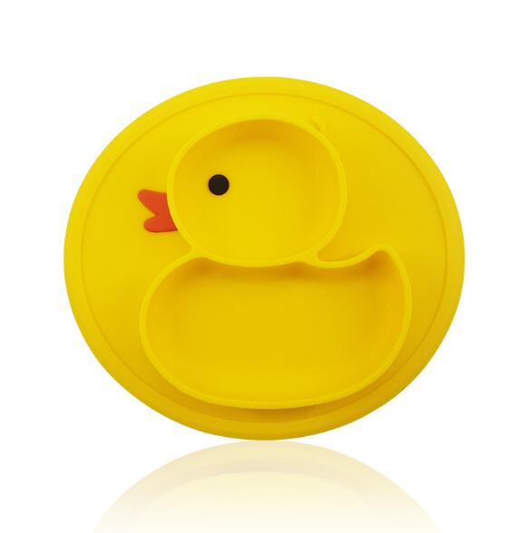 Silicone Duck Baby Plate for Calmer, Less Messy Meals