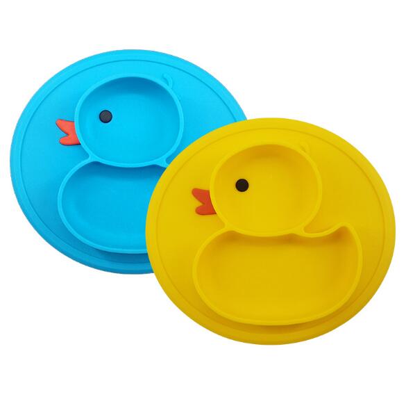 Silicone Duck Baby Plate for Calmer, Less Messy Meals