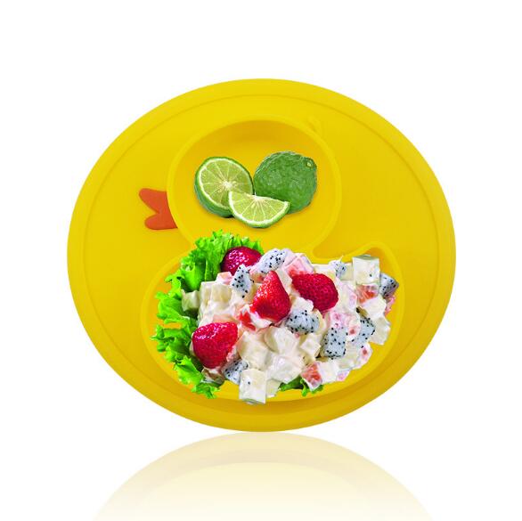 Silicone Duck Baby Plate for Calmer, Less Messy Meals