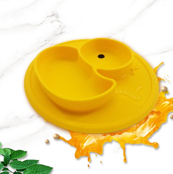 Silicone Duck Baby Plate for Calmer, Less Messy Meals