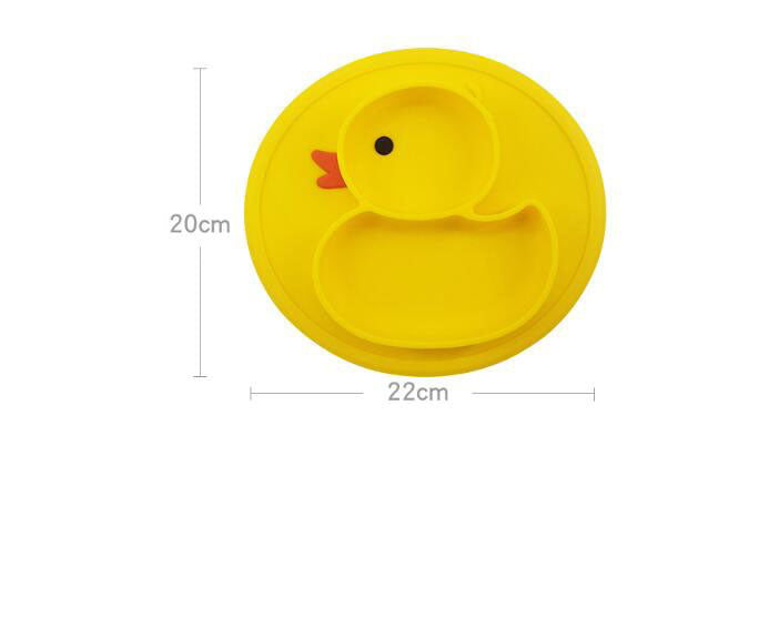 Silicone Duck Baby Plate for Calmer, Less Messy Meals