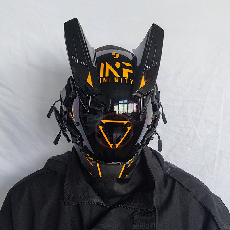 LED Cyberpunk Mask for Festivals & Futuristic Cosplay