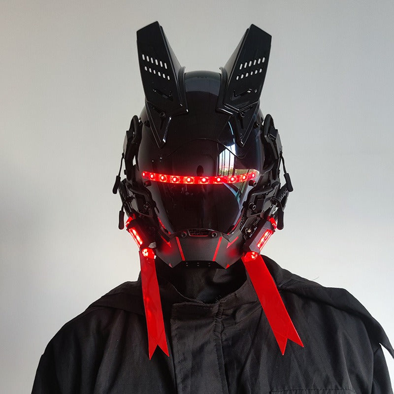LED Cyberpunk Mask for Festivals & Futuristic Cosplay