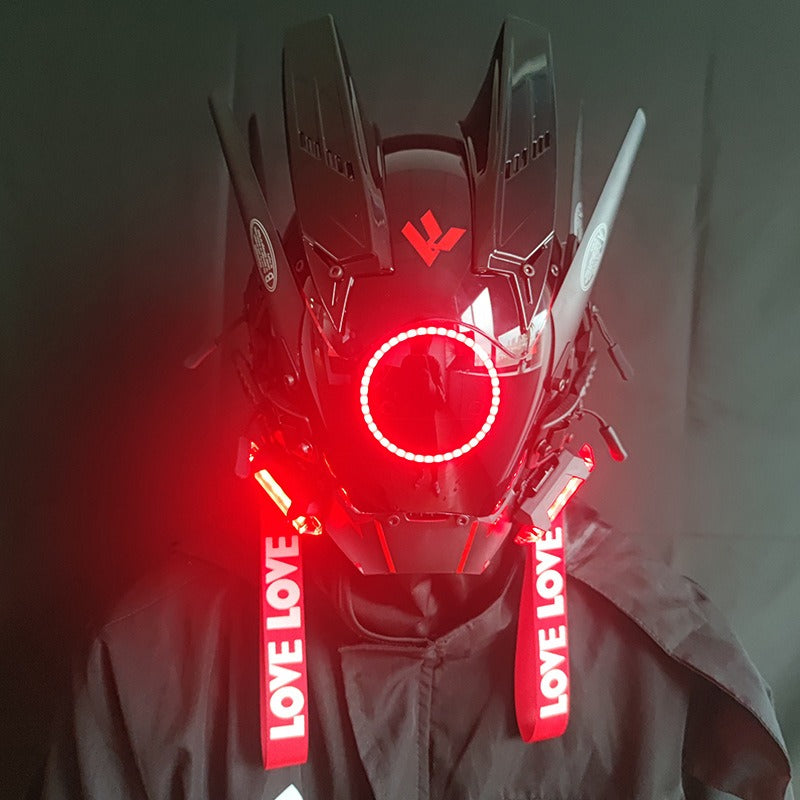 LED Cyberpunk Mask for Festivals & Futuristic Cosplay