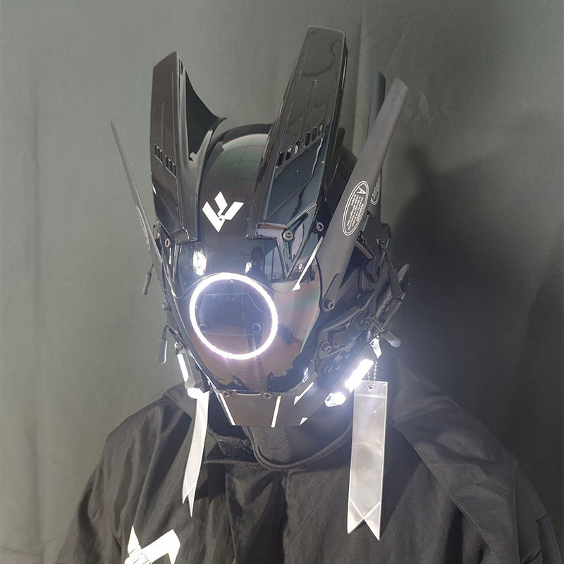 LED Cyberpunk Mask for Festivals & Futuristic Cosplay