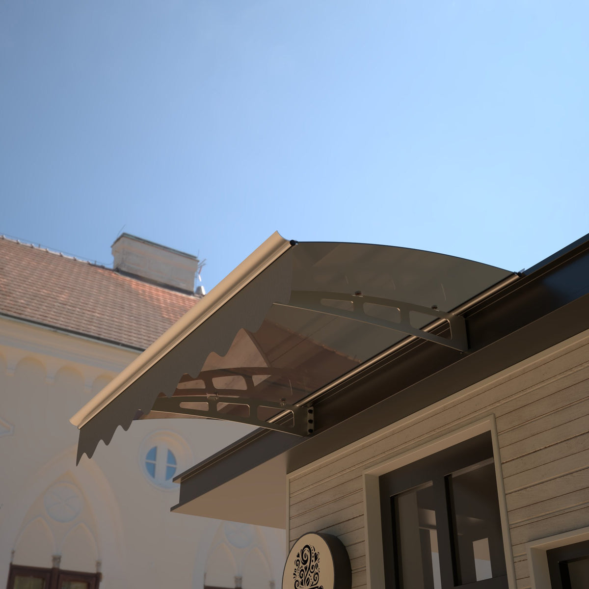 Door Window Awning That Blocks Sun and Rain, 47 Inch