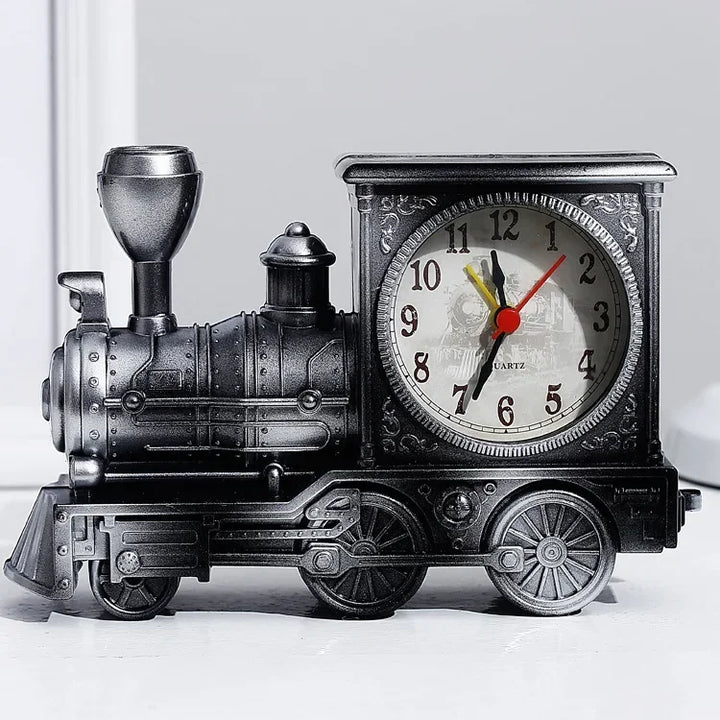 Train Alarm Clock Vintage Steam Locomotive Decor Piece