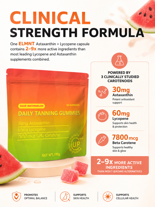 Daily Tanning Gummies — Natural Glow with Astaxanthin & Lycopene