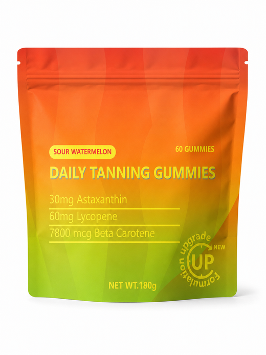 Daily Tanning Gummies — Natural Glow with Astaxanthin & Lycopene