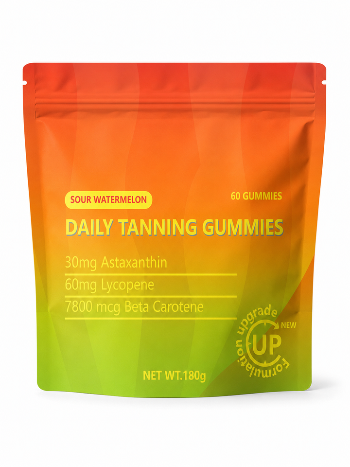 Daily Tanning Gummies — Natural Glow with Astaxanthin & Lycopene