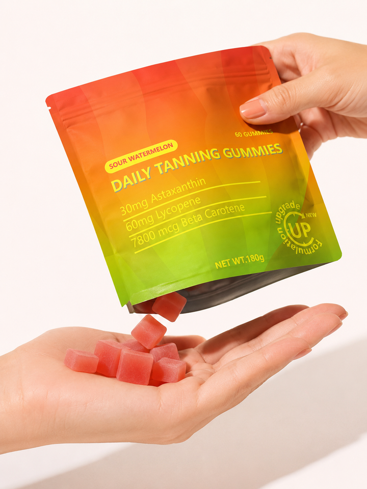 Daily Tanning Gummies — Natural Glow with Astaxanthin & Lycopene
