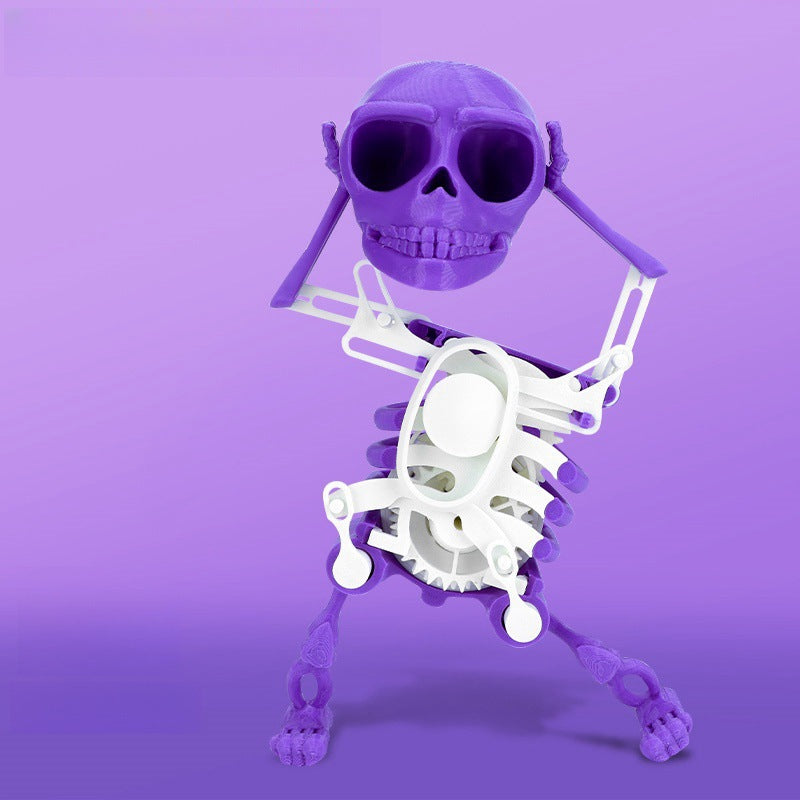 Dancing 3D Skull Toy for Playful Desk Decoration