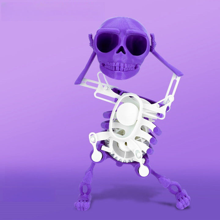 Dancing 3D Skull Toy for Playful Desk Decoration