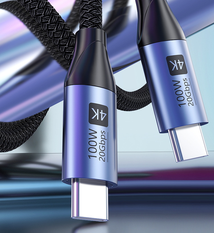 USB-C Cable 100W Fast Charge, 20Gbps Data & 4K Video