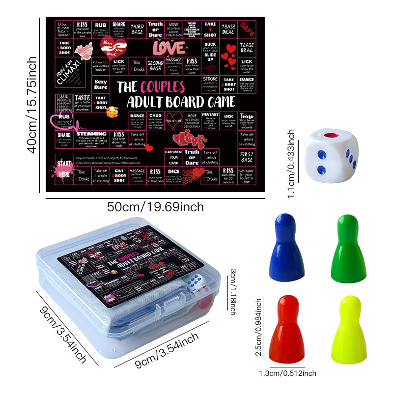 Date Night Chessboard Drinking Game for Couples & Friends