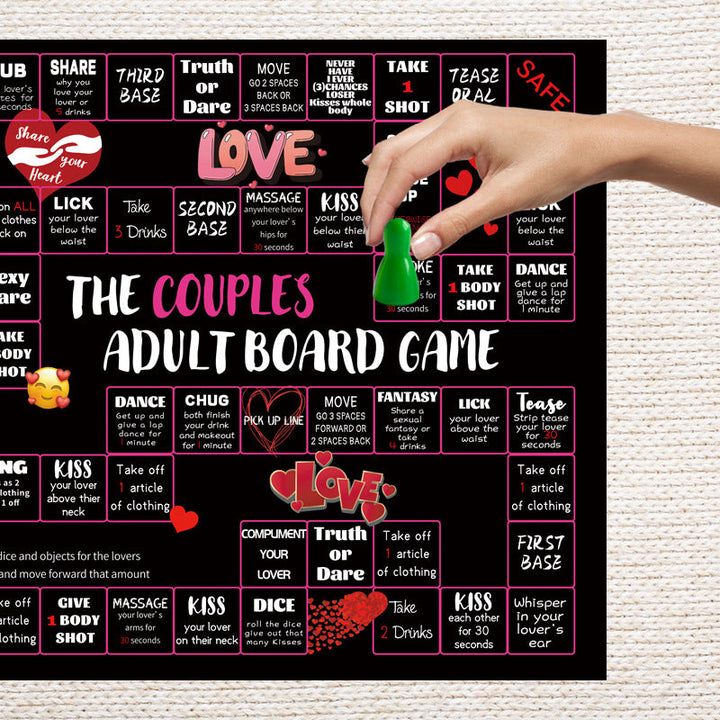 Date Night Chessboard Drinking Game for Couples & Friends