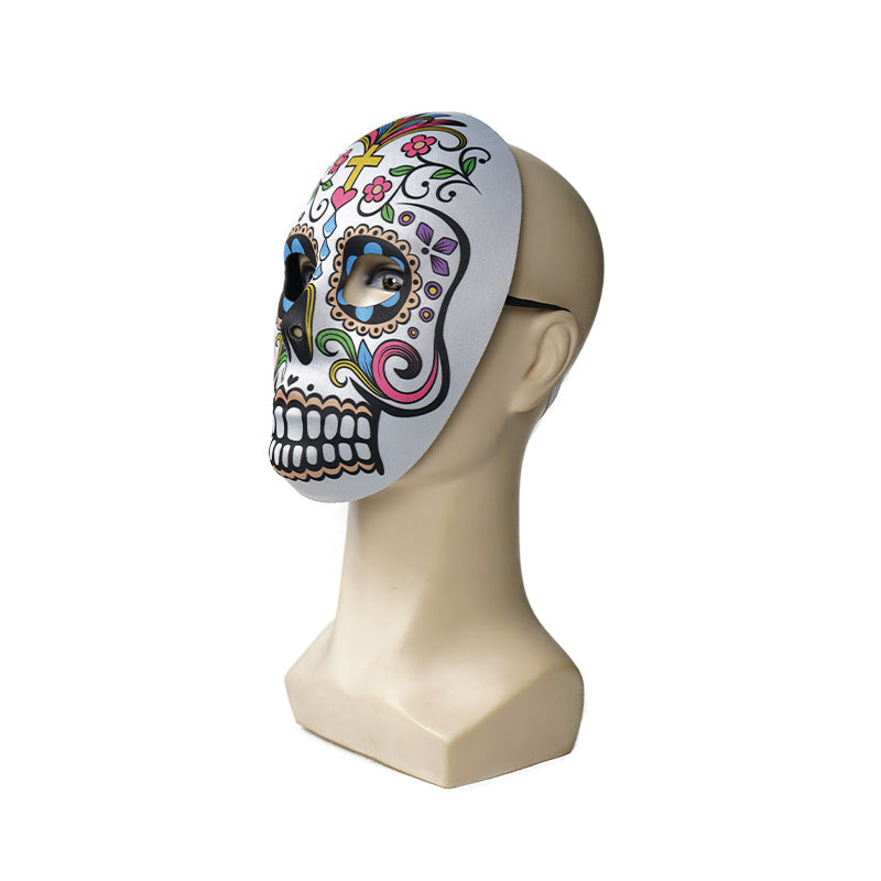 Day of the Dead Skull Mask for Colorful Costume Looks