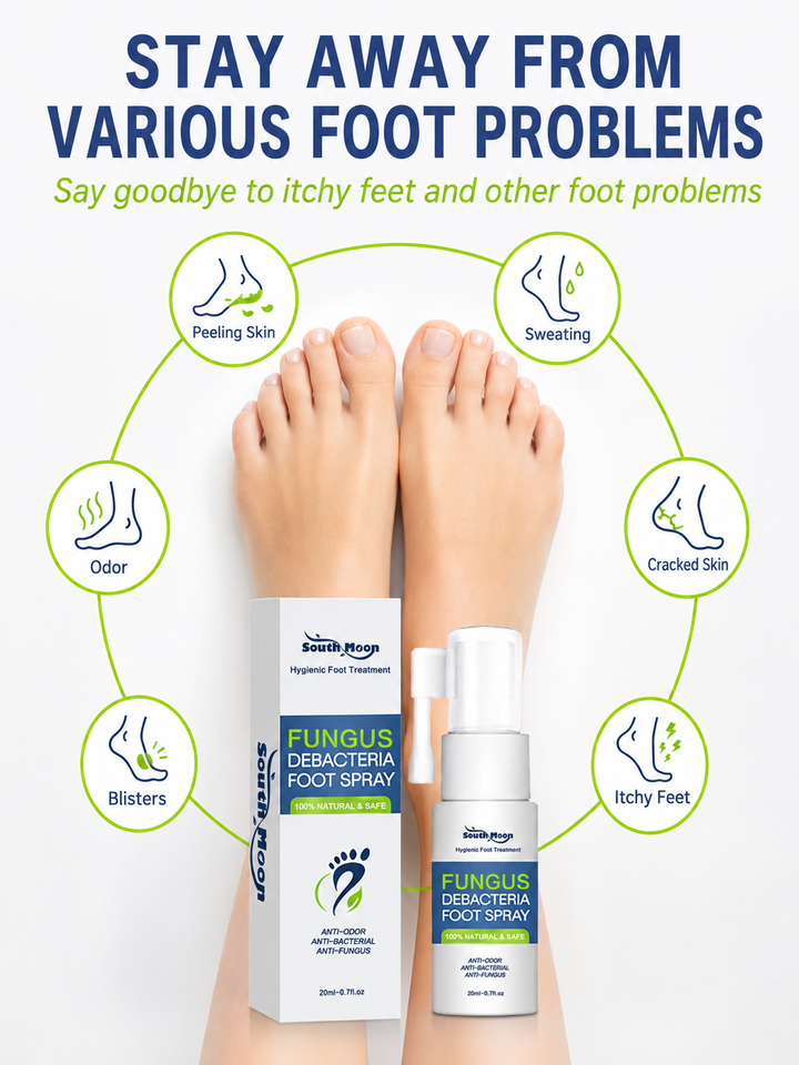 Debacteria Foot Spray — Natural Antifungal & Odor Relief