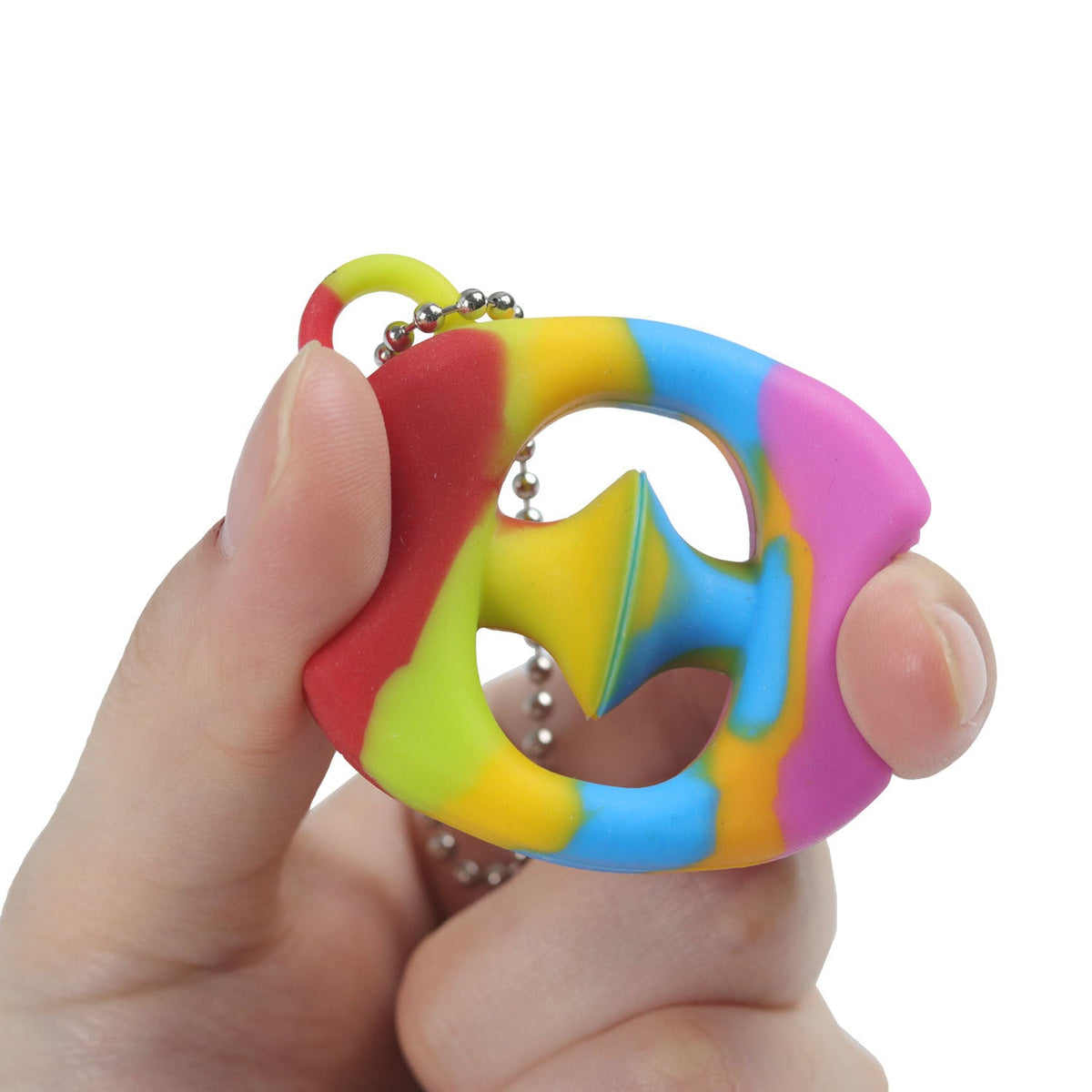 Silicone Fidget Grip Ring for Portable Stress Relief