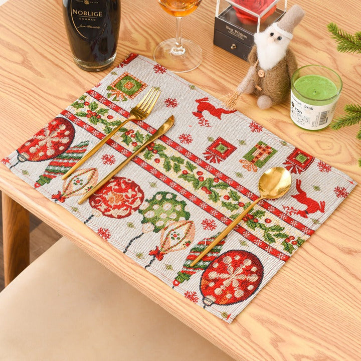 Knitted Christmas Placemats for Cozy Festive Tables