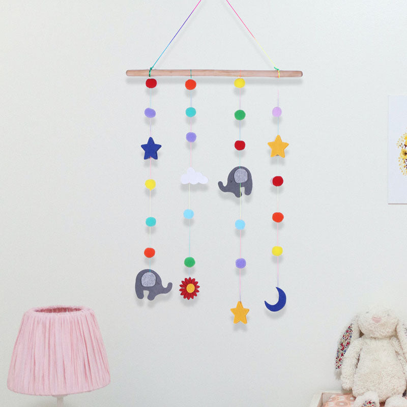 Rainbow Star Wall Hanging Decor for Children's Rooms