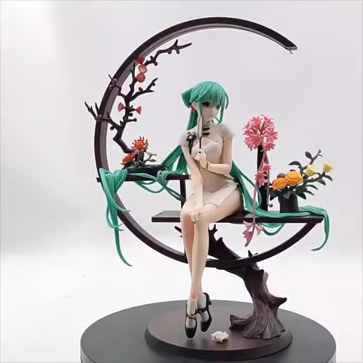 Anime Display Figure With Luminous Warm-Lit Centerpiece