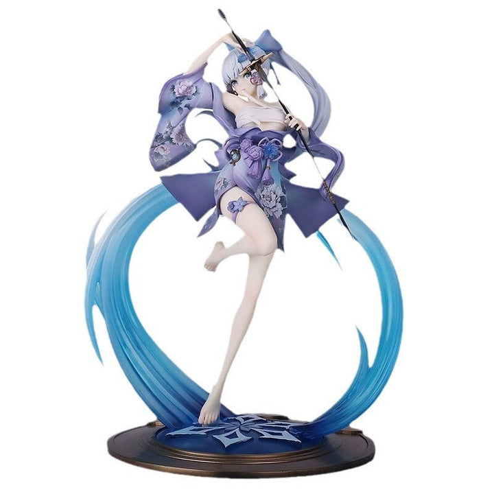 Kamisato Ayaka Anime Display Figure With Water Effects