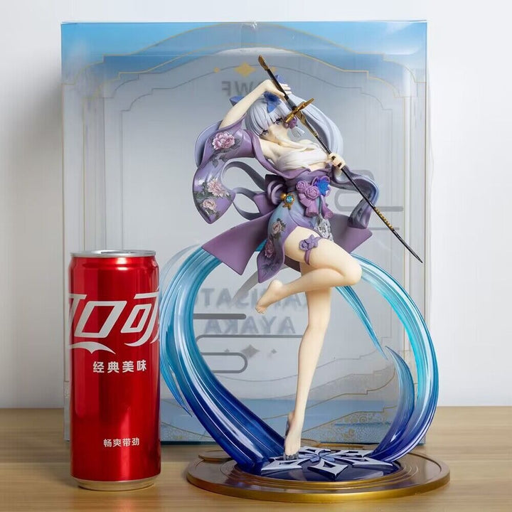 Kamisato Ayaka Anime Display Figure With Water Effects