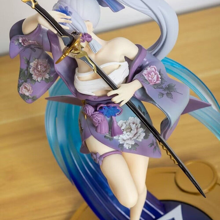 Kamisato Ayaka Anime Display Figure With Water Effects