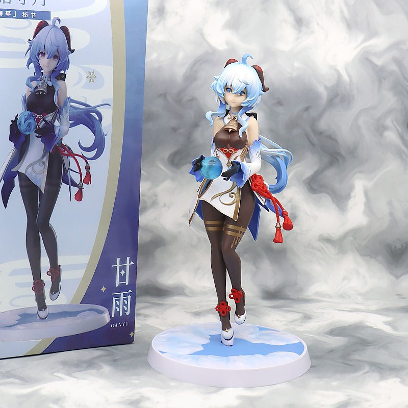 Ganyu Anime Figure Collectible with Moonlit Display Base