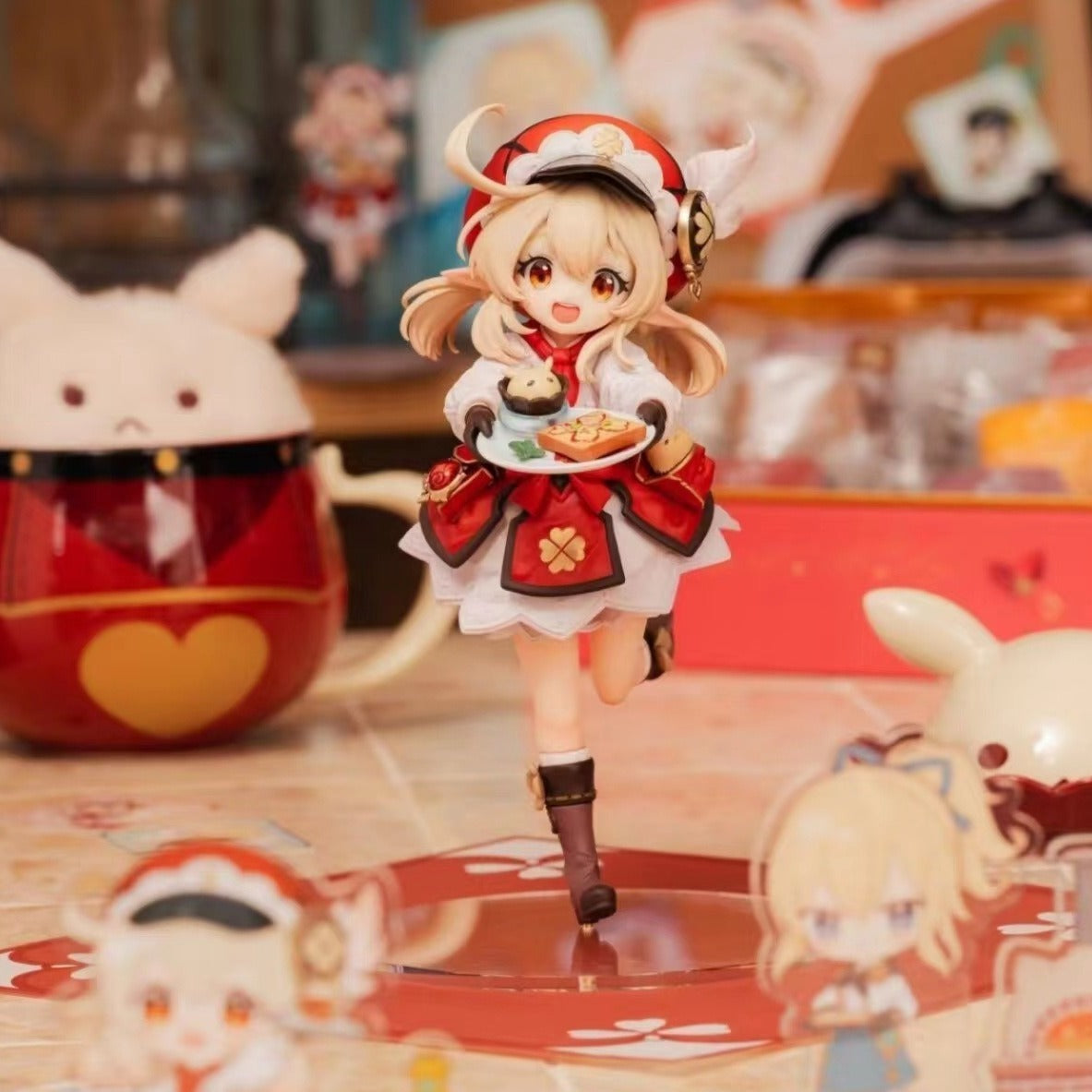Klee Anime Figurine for Café-Themed Display Decor