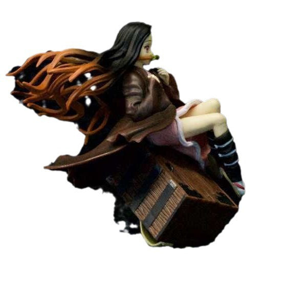 Anime Character Figurine With Dramatic Diorama Display