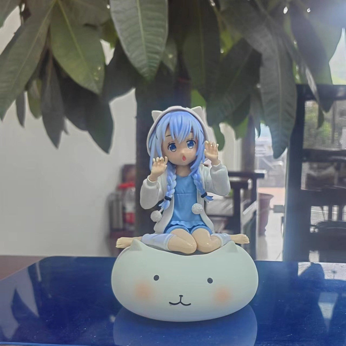 Anime Rabbit Base Collectible Figure for Pastel Displays