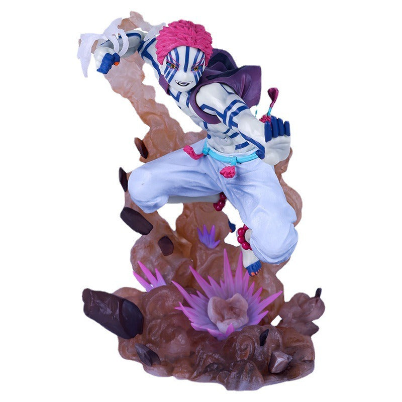 Anime Display Statue With Dramatic Fantasy Action Diorama